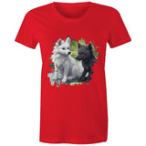 Two Wolves AS Colour - Women's Maple Tee Ogo Merch