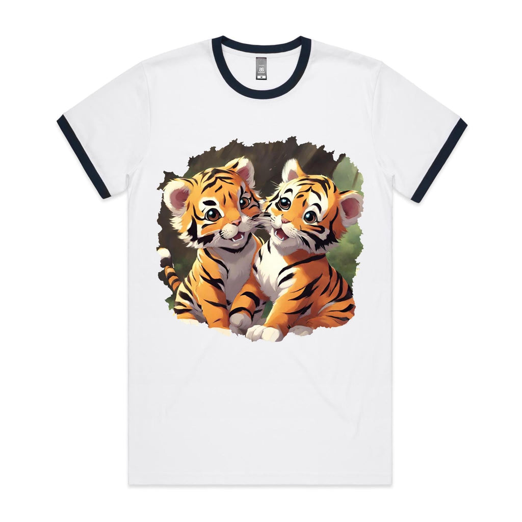 Baby Tigers AS Colour Staple Ringer Tee Ogo Merch