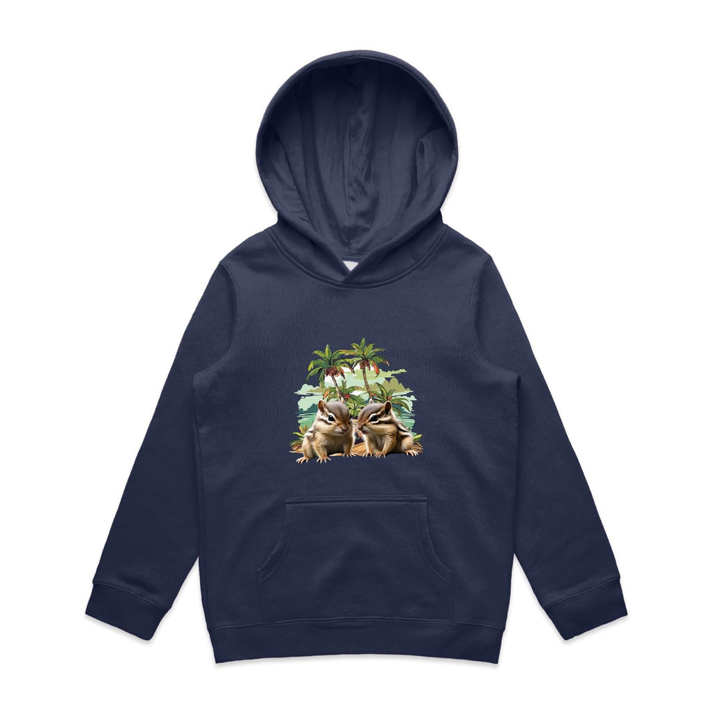 Beach Chipmunks AS Colour - Youth Supply Hood Ogo Merch