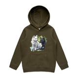 Two Wolves AS Colour Youth Supply Hood Ogo Merch