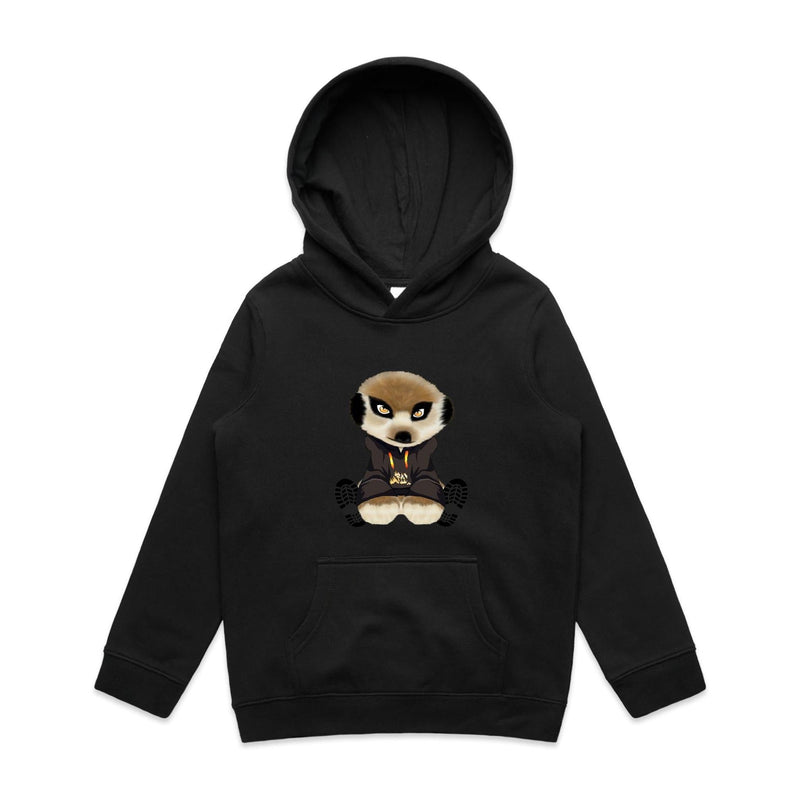 Meerkat in Hoodie AS Colour - Youth Supply Hood Ogo Merch