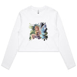 Fairy AS Colour Women's Long Sleeve Crop Tee Ogo Merch