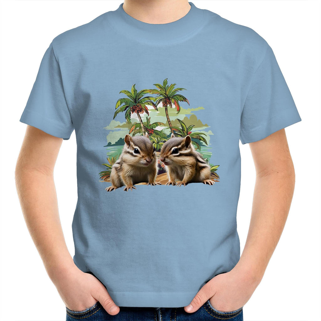 Beach Chipmunks AS Colour Kids Youth T-Shirt Ogo Merch