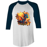 Baby Dragon AS Colour Raglan 3/4 Sleeve Tshirt Ogo Merch