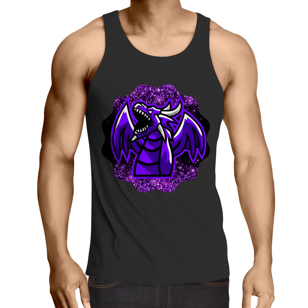 Shining Purple Dragon AS Colour Lowdown Mens Singlet Top Ogo Merch