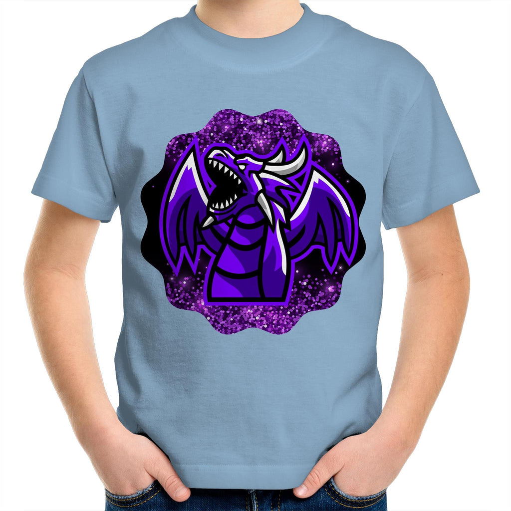 Shining Purple Dragon AS Colour Kids Youth TShirt Ogo Merch