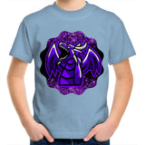 Shining Purple Dragon AS Colour Kids Youth TShirt Ogo Merch