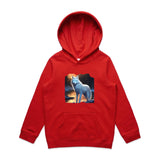 White Wolf AS Colour - Youth Supply Hood Ogo Merch