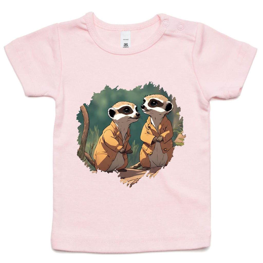 Meerkats AS Colour Infant Wee Tee Ogo Merch