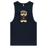 Meerkat in Hoodie AS Colour Barnard - Mens Tank Top Tee Ogo Merch