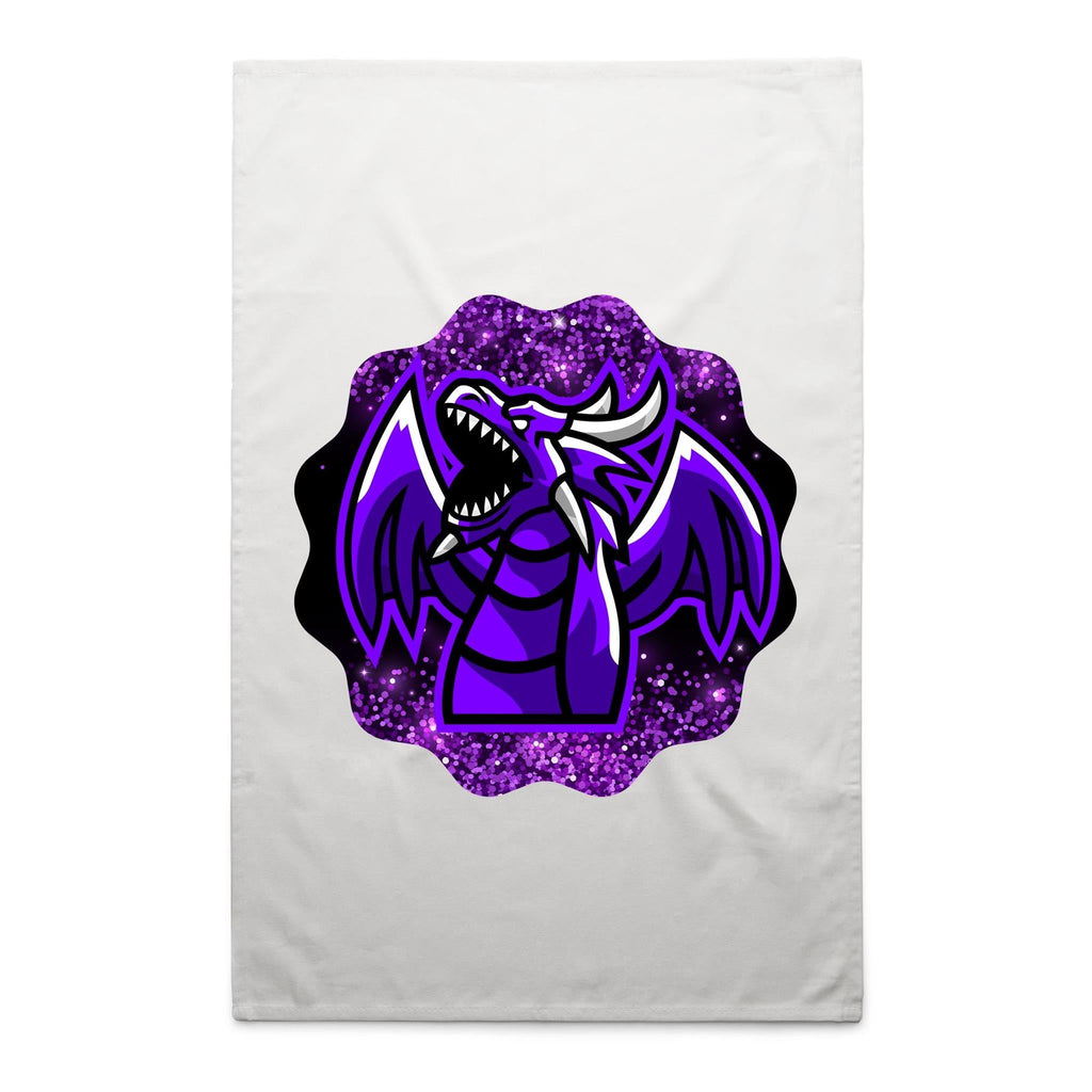 Shining Purple Dragon AS Colour Tea Towel Ogo Merch