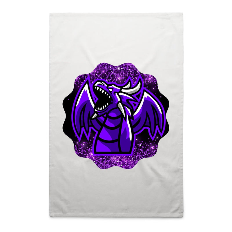 Shining Purple Dragon AS Colour Tea Towel Ogo Merch