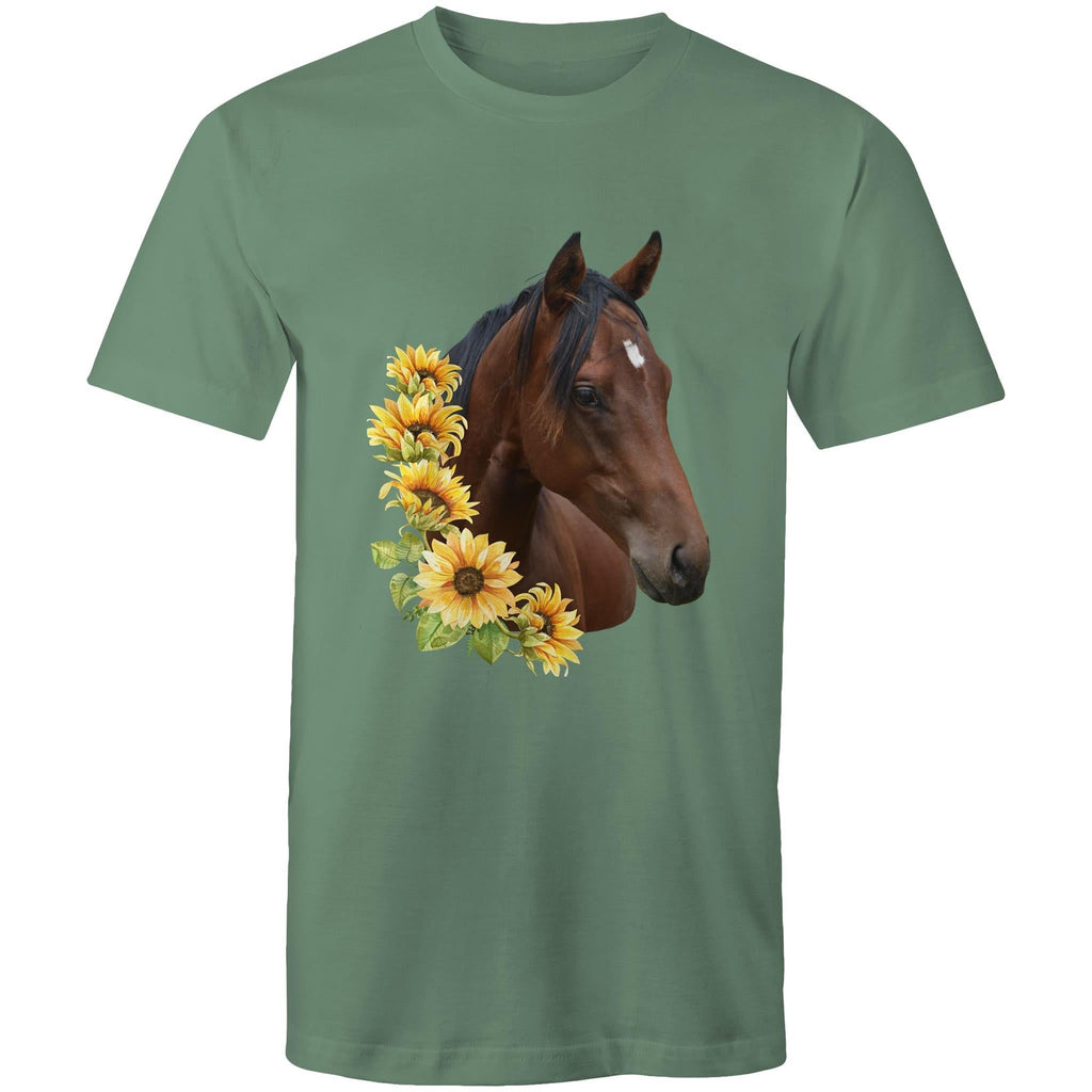 Sunflower Horse AS Colour Staple - Mens T-Shirt Ogo Merch