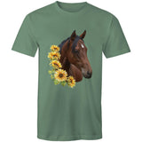 Sunflower Horse AS Colour Staple - Mens T-Shirt Ogo Merch