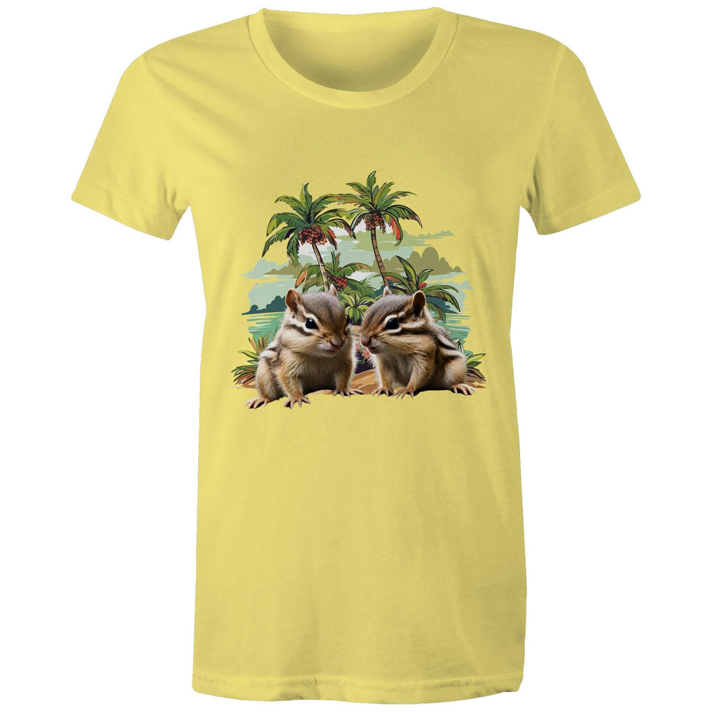 Beach Chipmunks AS Colour - Women's Maple Tee Ogo Merch