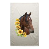 Sunflower Horse AS Colour Tea Towel Ogo Merch