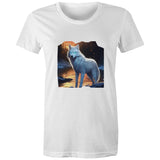 White Wolf AS Colour - Women's Maple Tee Ogo Merch