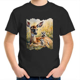 Deer and Meerkats AS Colour Kids Youth T-Shirt Ogo Merch