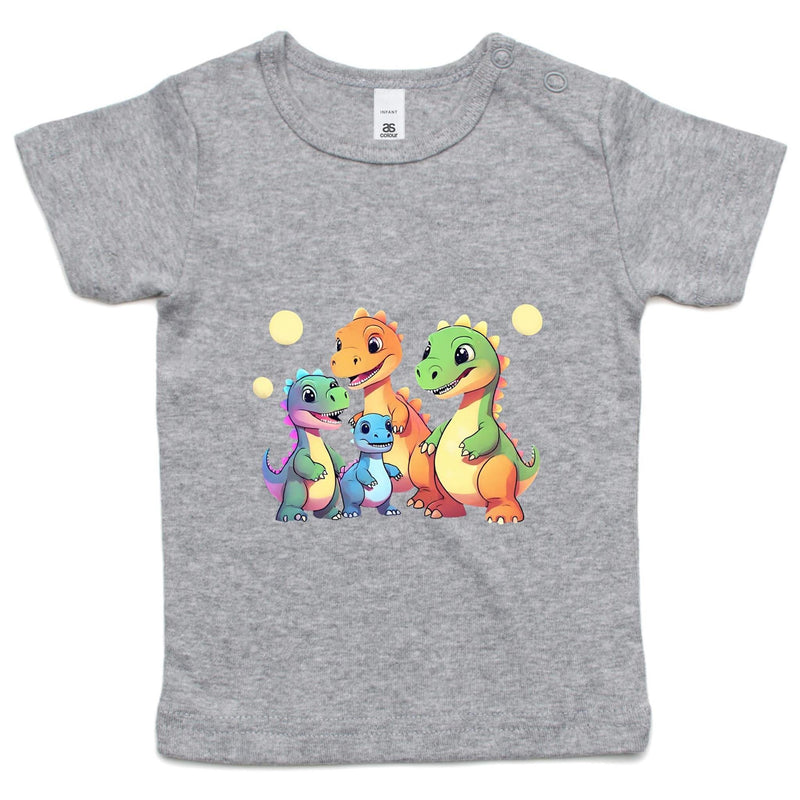 Baby Dinosaurs AS Colour Infant Wee Tee Ogo Merch