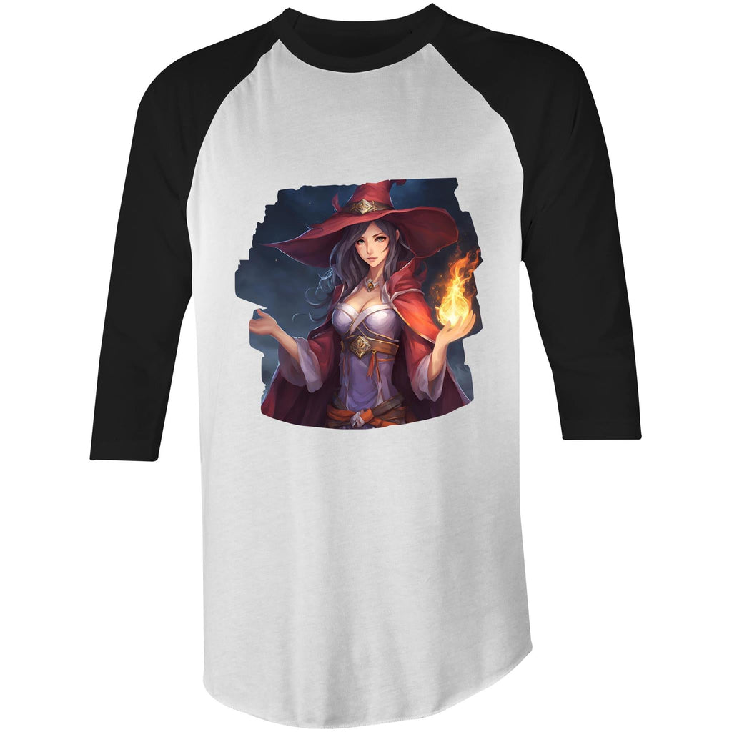 Witch AS Colour Raglan - 3/4 Sleeve T-Shirt Ogo Merch