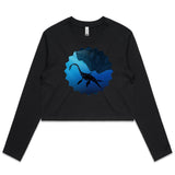 Plesiosaur AS Colour Women's Long Sleeve Crop Tee