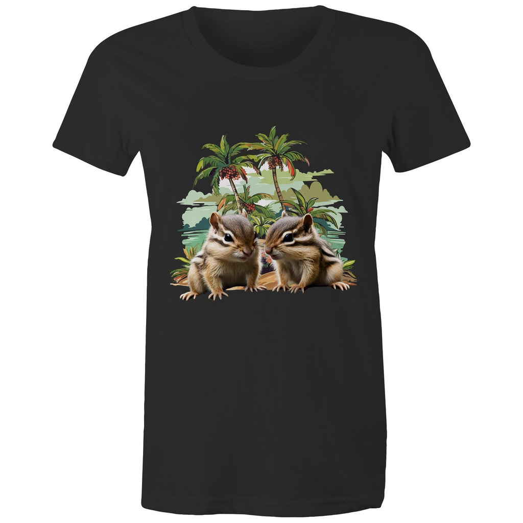 Beach Chipmunks AS Colour - Women's Maple Tee Ogo Merch