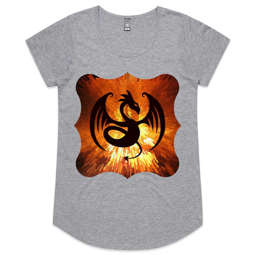 Volcanic Dragon AS Colour Mali Womens Scoop Neck TShirt Ogo Merch