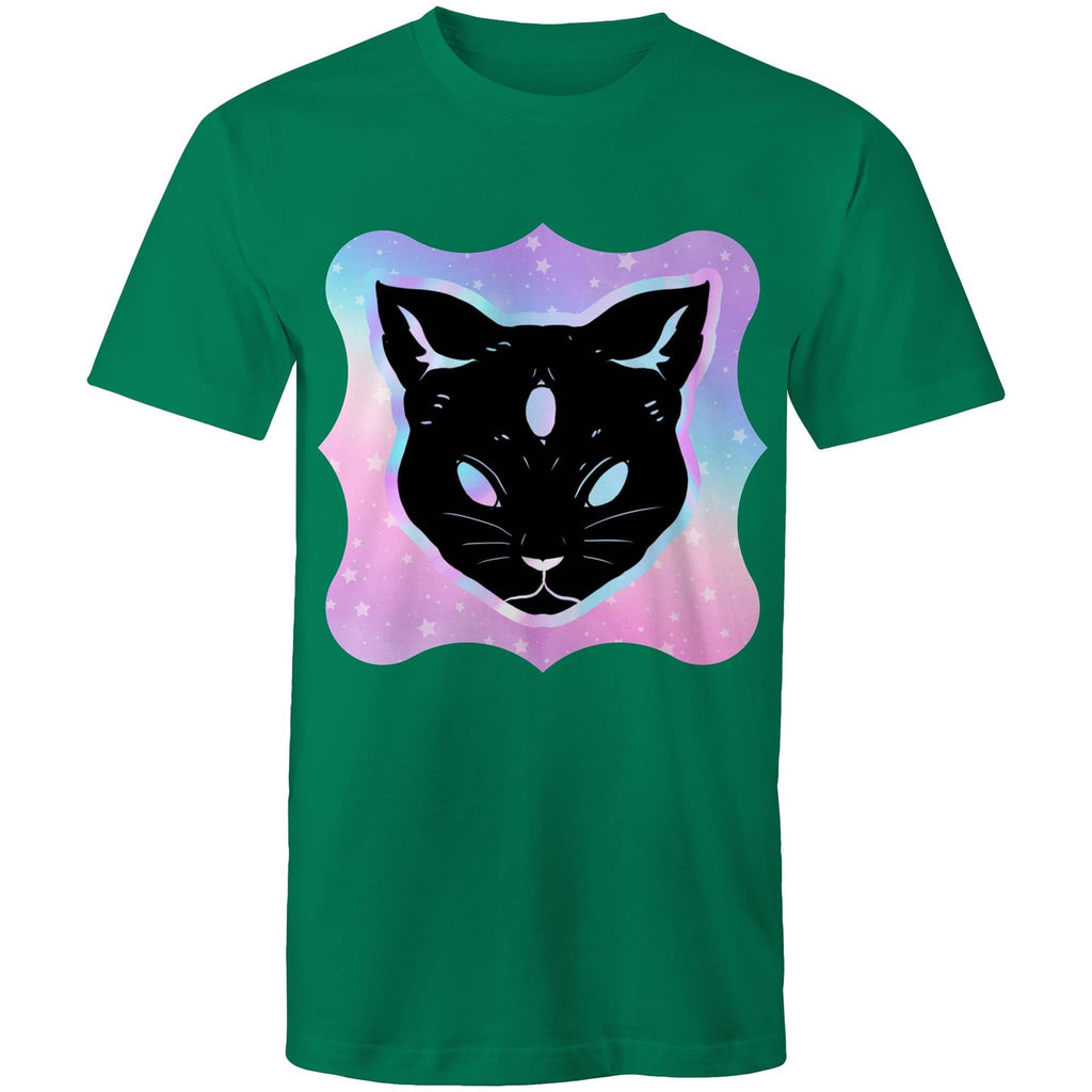 Psychic Cat AS Colour Staple Mens TShirt Ogo Merch