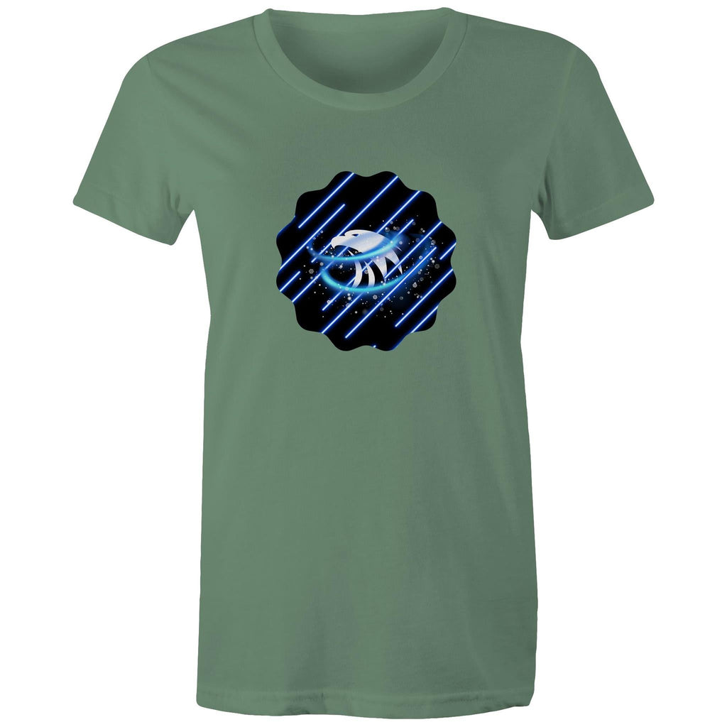 Blue Swirl Eagle AS Colour - Women's Maple Tee Ogo Merch