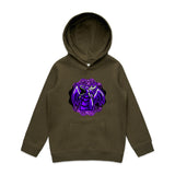 Shining Purple Dragon AS Colour Youth Supply Hood Ogo Merch