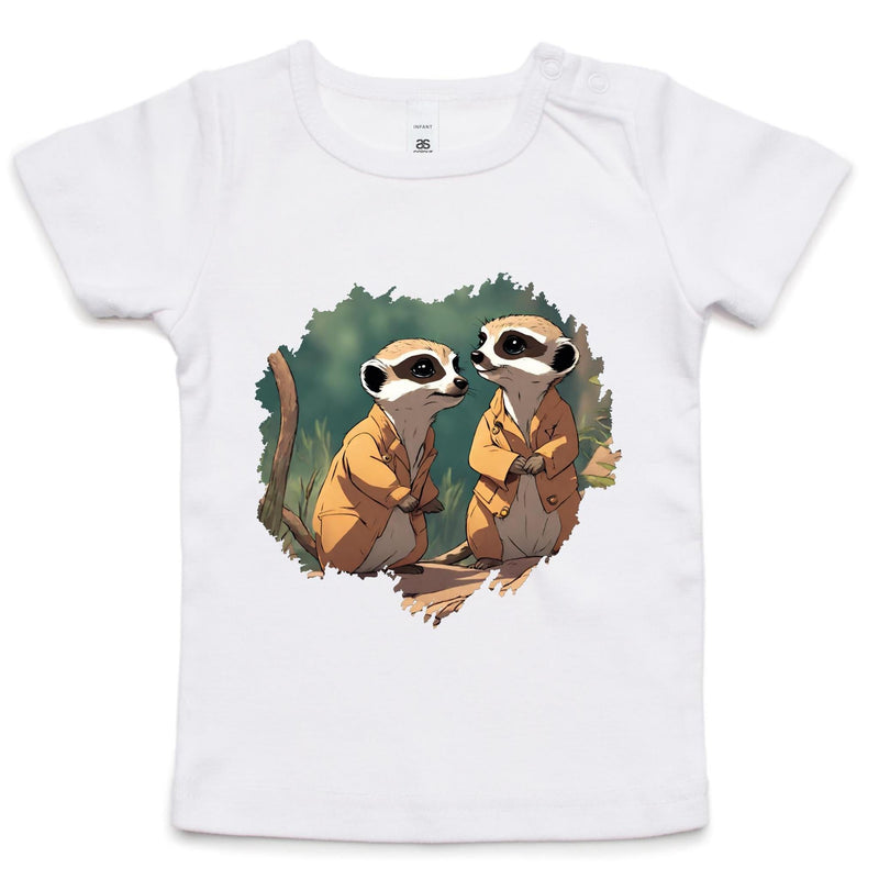 Meerkats AS Colour Infant Wee Tee Ogo Merch