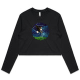 Lightning Eagle AS Colour - Women's Long Sleeve Crop Tee Ogo Merch
