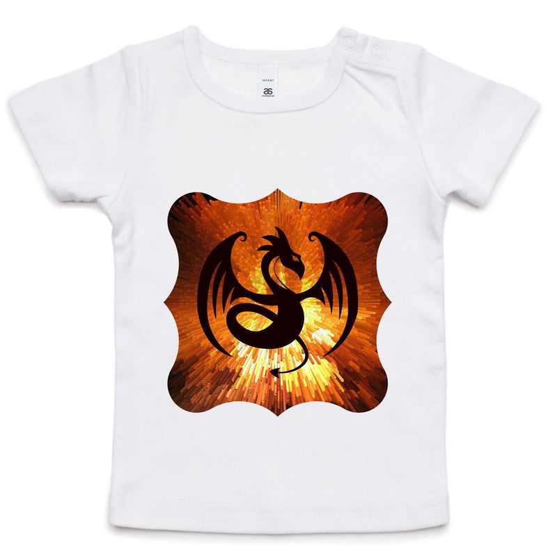 Volcanic Dragon AS Colour Infant Wee Tee Ogo Merch
