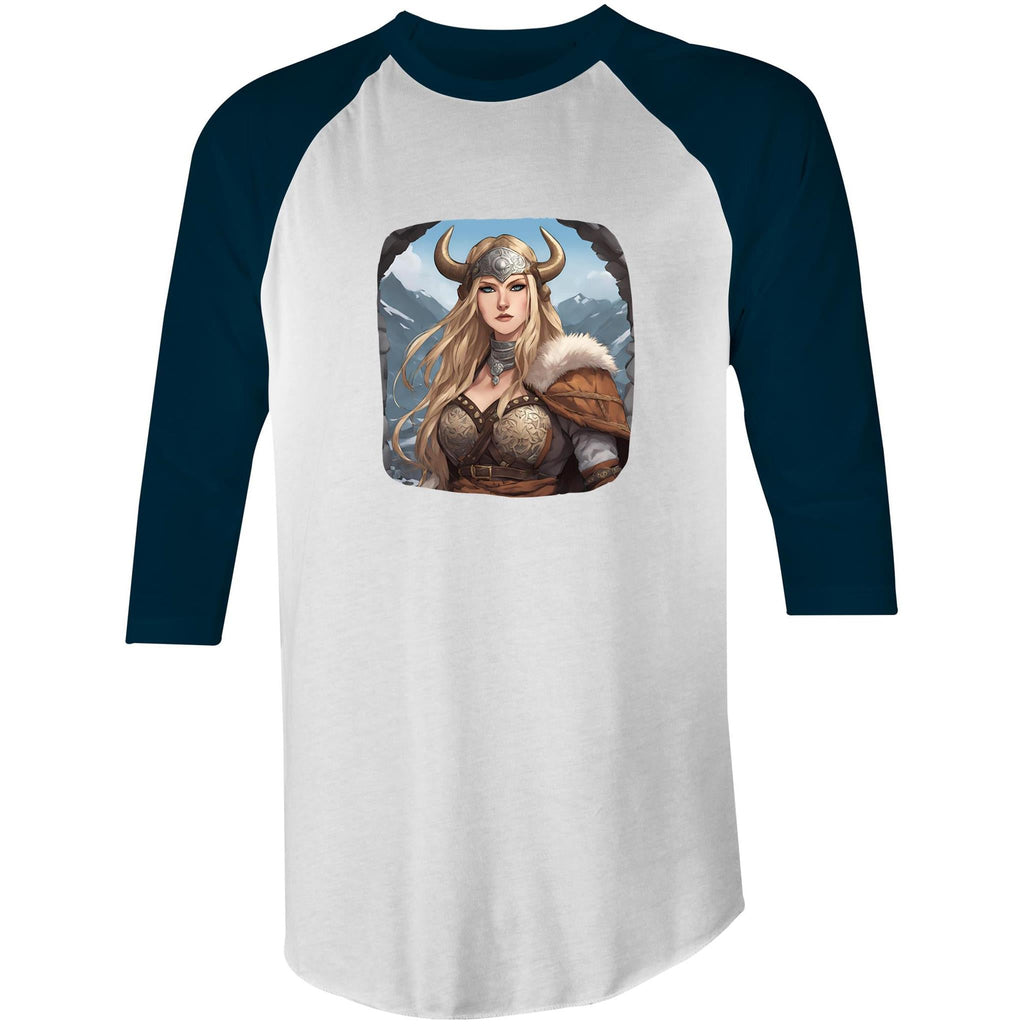 Viking Girl AS Colour Raglan - 3/4 Sleeve T-Shirt Ogo Merch