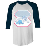 Snow Hydra AS Colour Raglan 3/4 Sleeve TShirt Ogo Merch