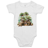 Beach Chipmunks AS Colour Mini Me - Baby Onesie Romper Ogo Merch