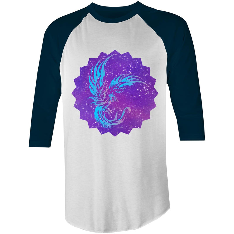 Blue Phoenix AS Colour Raglan 3/4 Sleeve TShirt Ogo Merch