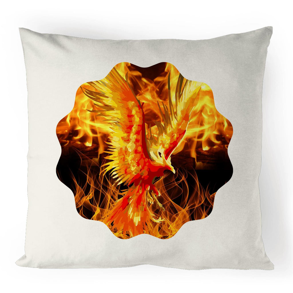 Flaming Phoenix Cushion Cover Ogo Merch