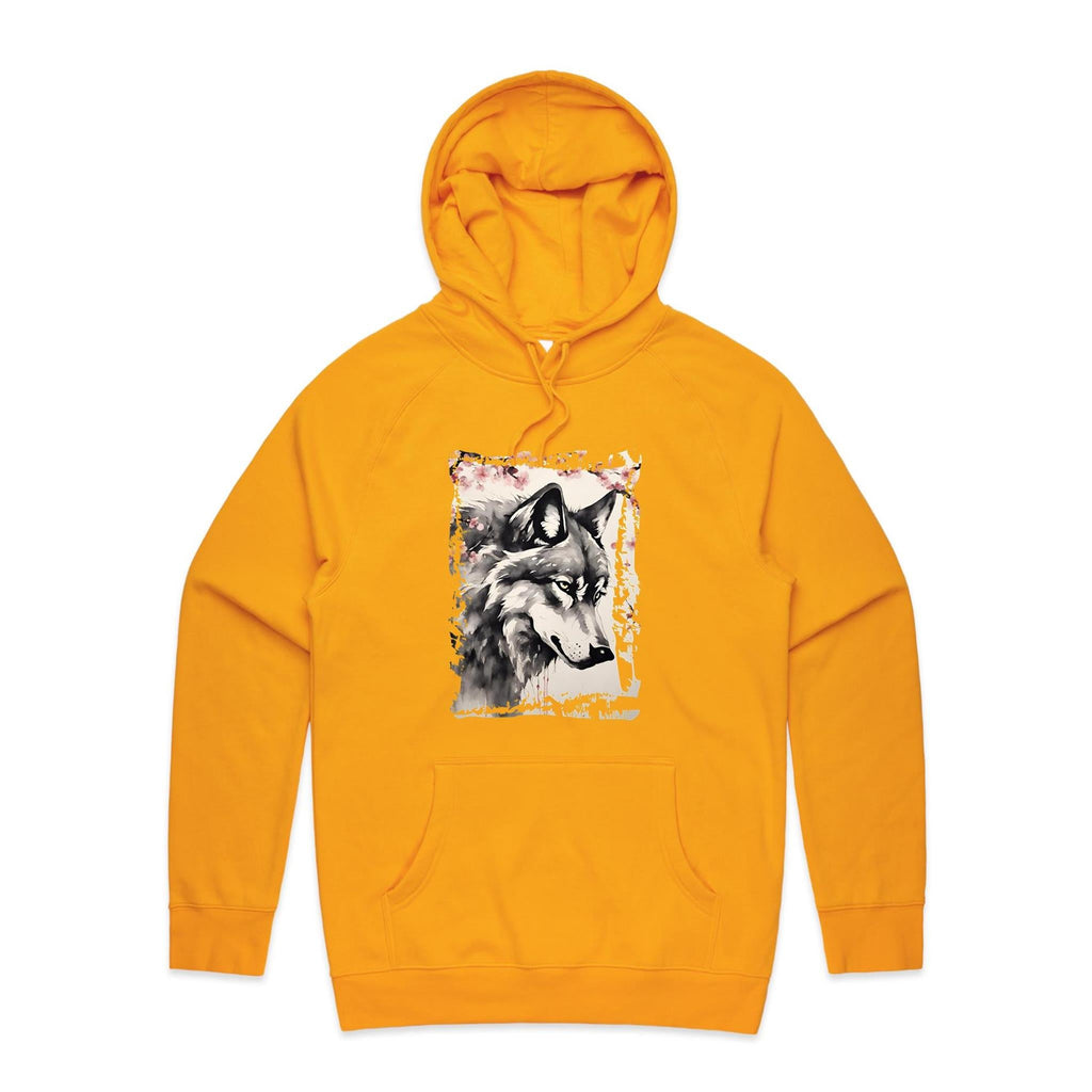Wolf and Flowers AS Colour Supply Hood Ogo Merch