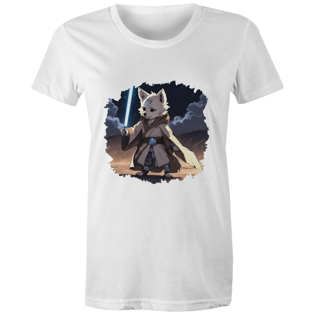 Wolf with Lightsaber AS Colour Women's Maple Tee Ogo Merch