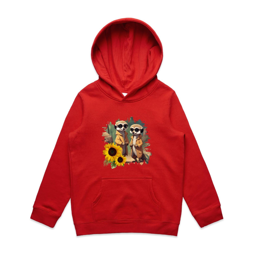Sunflower Meerkats AS Colour - Youth Supply Hood Ogo Merch