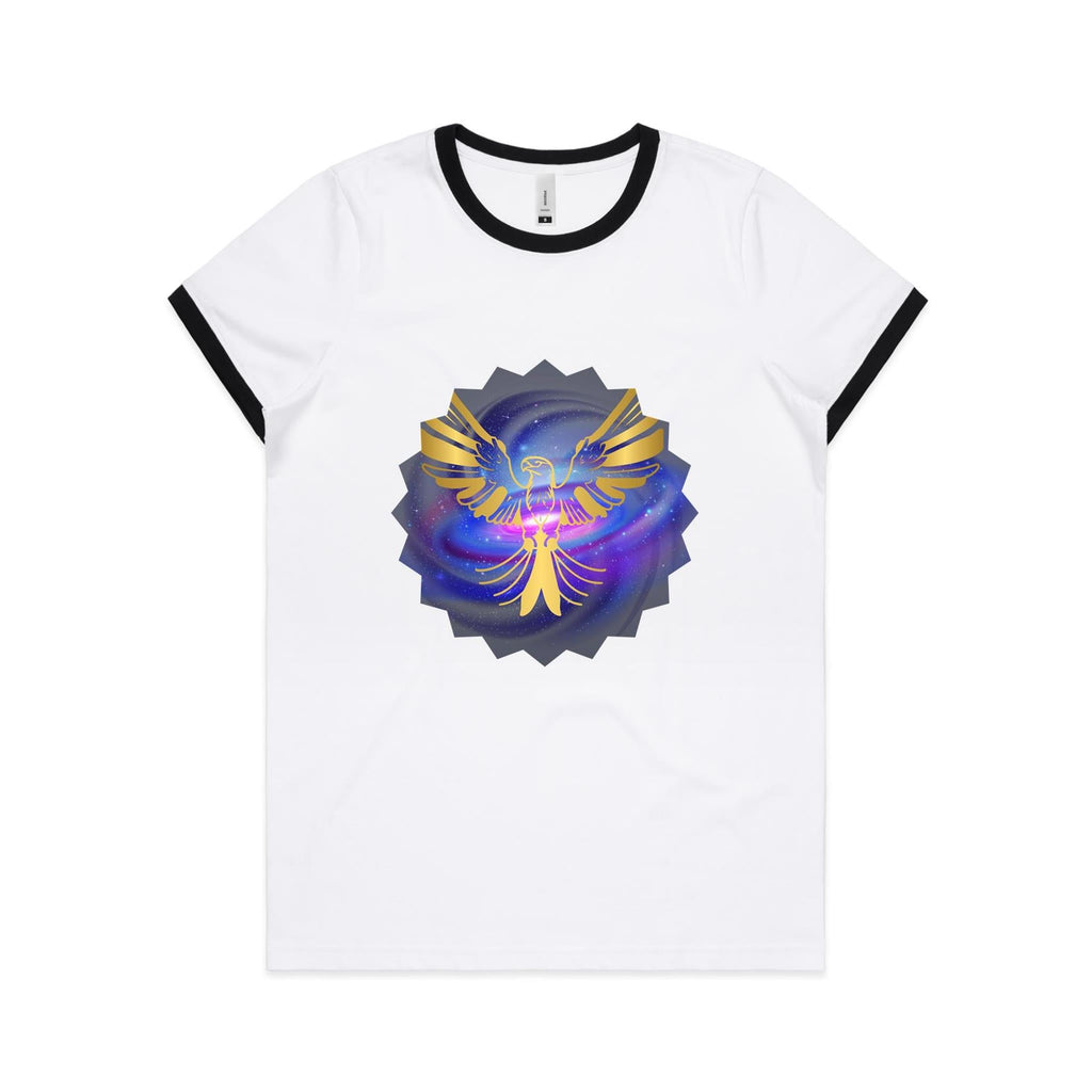 Gold Eagle AS Colour Women's Ringer Tee Ogo Merch