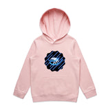 Blue Swirl Eagle AS Colour - Youth Supply Hood Ogo Merch