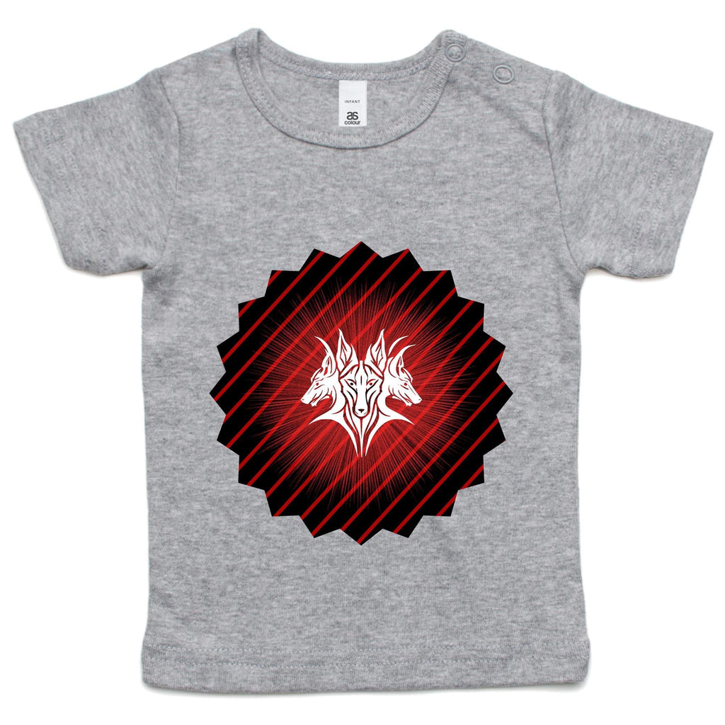 Glowing Cerberus AS Colour Infant Wee Tee Ogo Merch