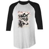 Wolf and Flowers AS Colour Raglan 3/4 Sleeve TShirt Ogo Merch