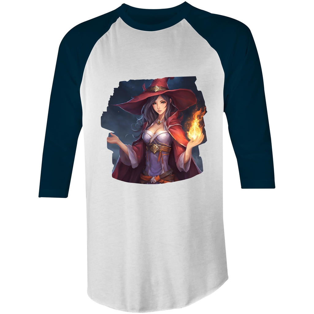 Witch AS Colour Raglan - 3/4 Sleeve T-Shirt Ogo Merch