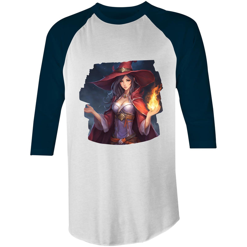 Witch AS Colour Raglan - 3/4 Sleeve T-Shirt Ogo Merch