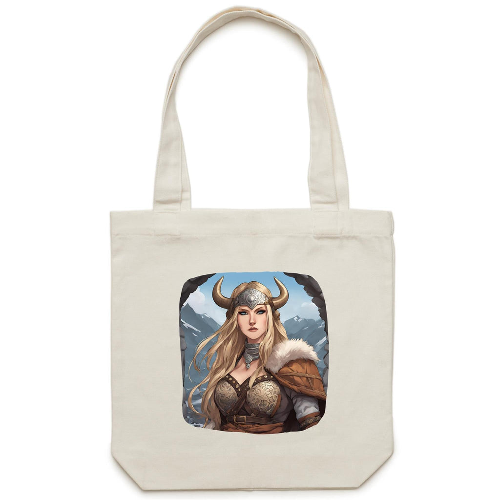 Viking Girl AS Colour - Carrie - Canvas Tote Bag Ogo Merch