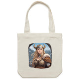 Viking Girl AS Colour - Carrie - Canvas Tote Bag Ogo Merch