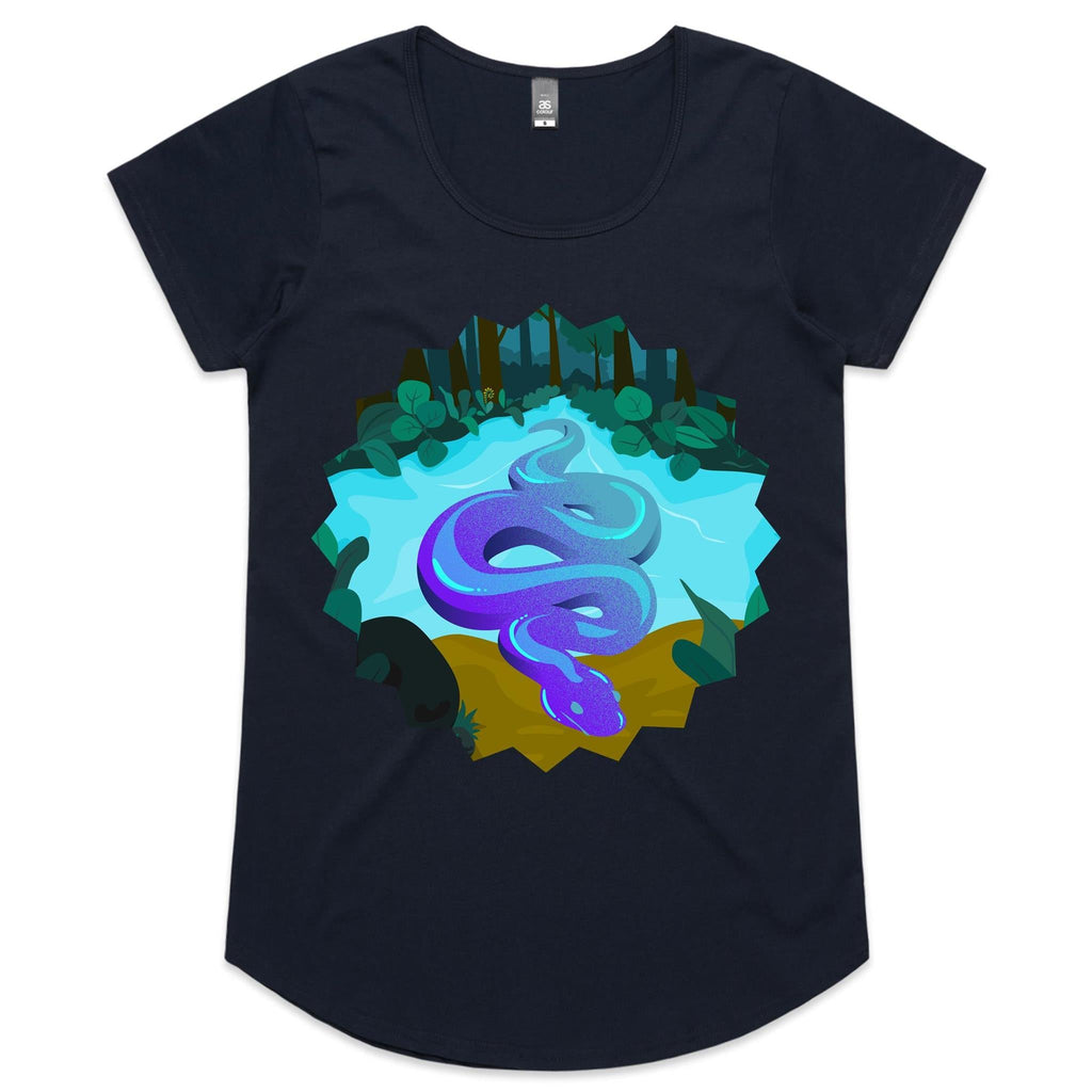 River Snake AS Colour Mali Womens Scoop Neck TShirt Ogo Merch